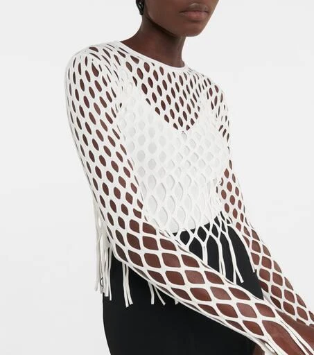Dion Lee Fringed fishnet top 4