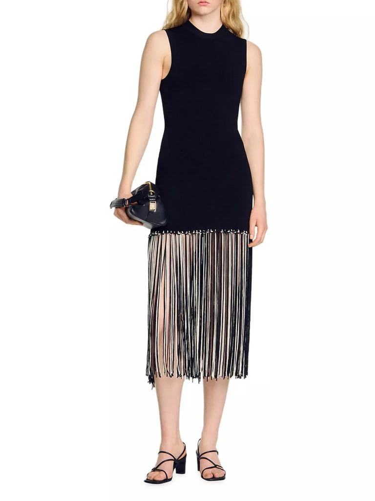Sandro Fringed Dress 4