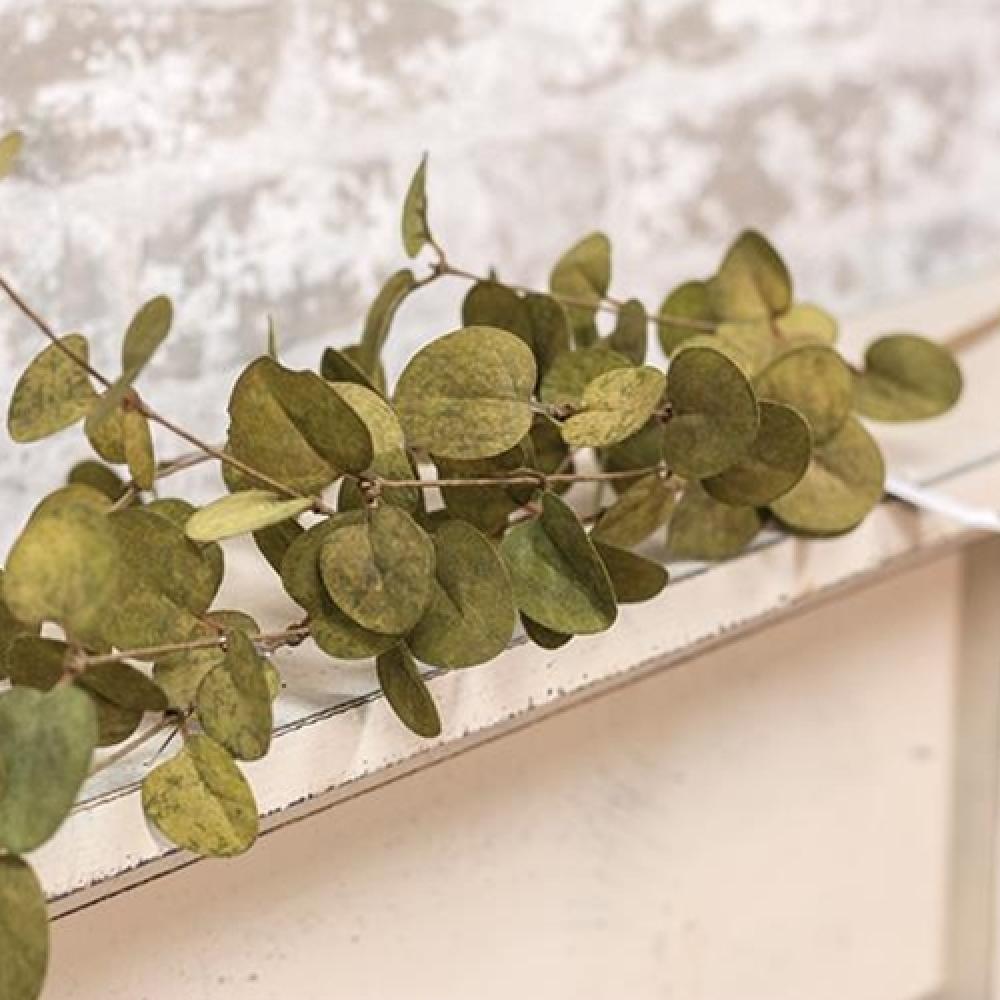 HomeGifo Penny Leaf Spray Dark Green 34"