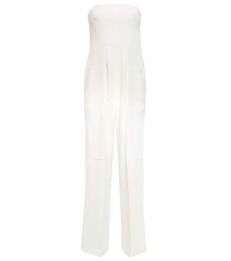 Tom Ford Paneled bandeau satin jumpsuit 1