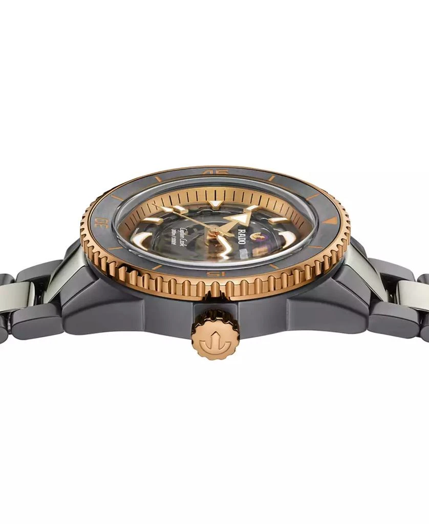 Rado Men's Swiss Automatic Captain Cook Skeleton Gray High-Tech Ceramic & Titanium Bracelet Watch 43mm 4