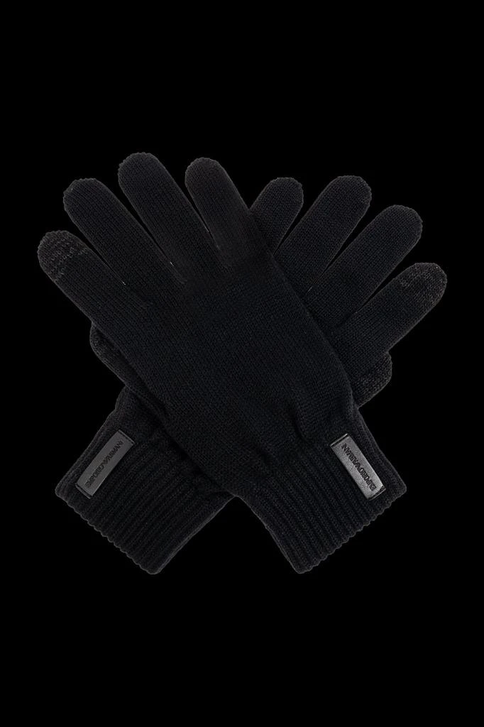 Emporio Armani Emporio Armani Logo Patch Gloves 1