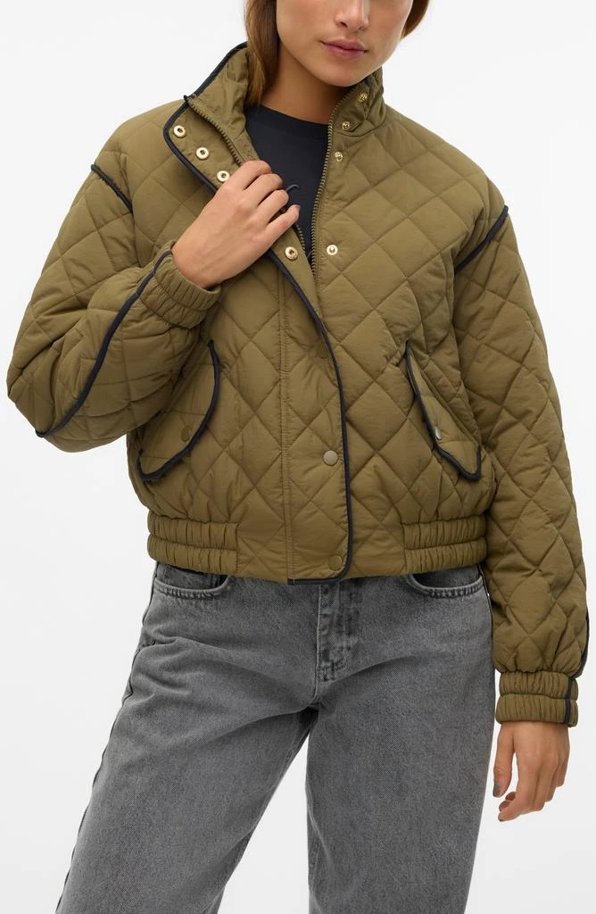 VERO MODA Vilma Quilted Crop Bomber Jacket 1
