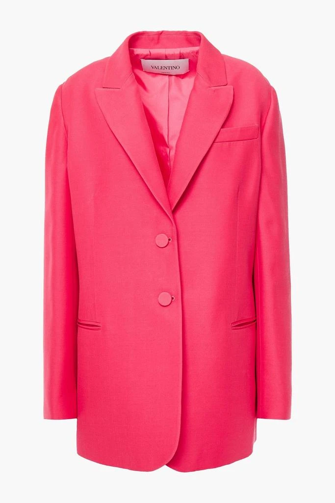 Valentino Silk and wool-blend crepe blazer 1