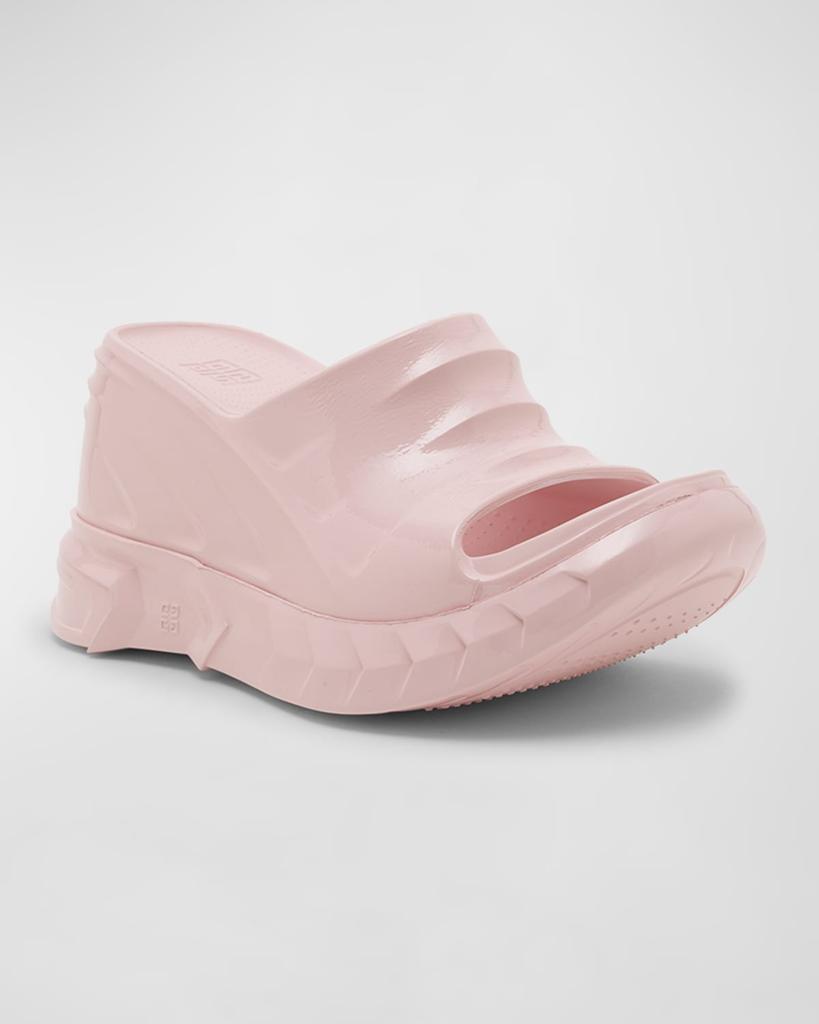 Givenchy Marshmallow Rubber Wedge Slide Sandals LIGHT-PINK 9B-39EU -  Slippers - Free Shipping - BeyondStyle