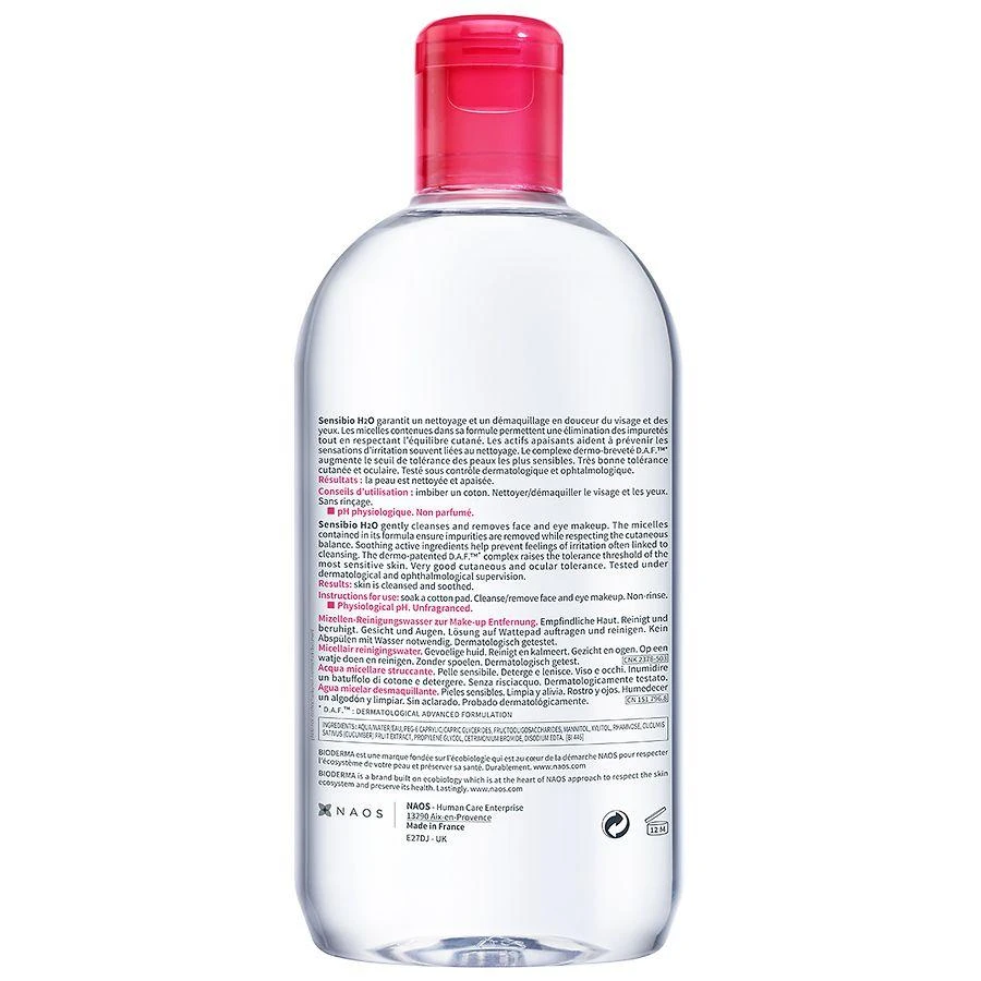 Bioderma Sensibio H2O Micellar Cleansing Water-Makeup Remover for Sensitive Skin 2