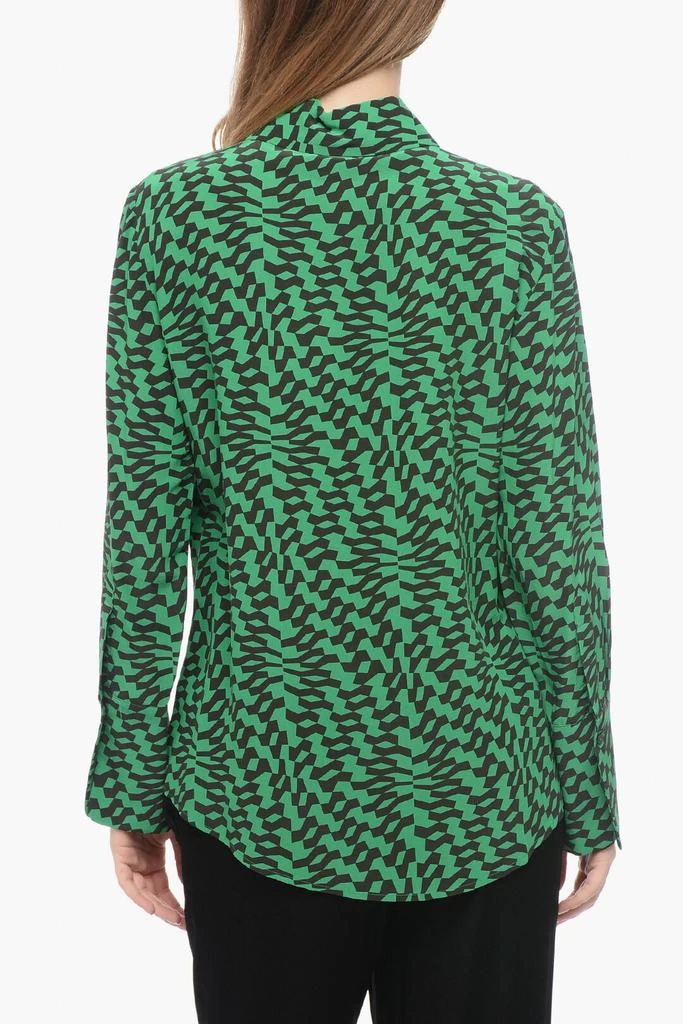 ATTIC AND BARN Attic And Barn Two-Tone Silk Blend HELENA Blouse 2