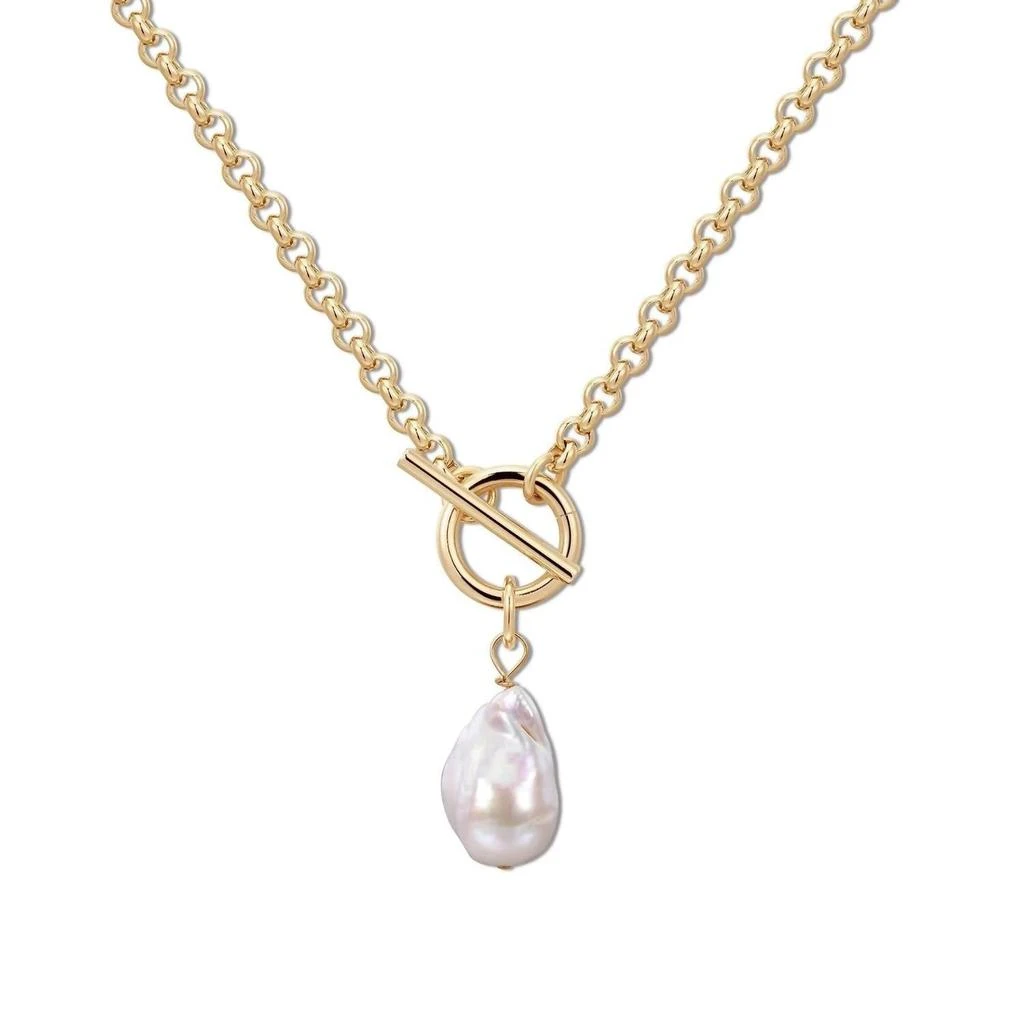 eklexic Eklexic - Women
s Micro Royal Toggle
Xl Baroque Pearl Pendant Necklace