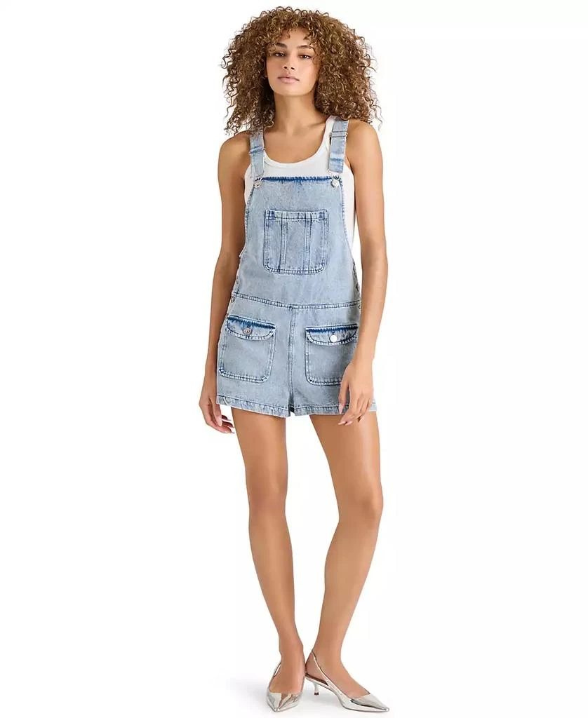 Steve Madden Women's Kittie Cotton Denim Romper 1