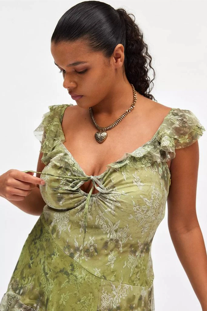 Urban Outfitters UO Hyacinth Lace Spliced Midi Dress 3