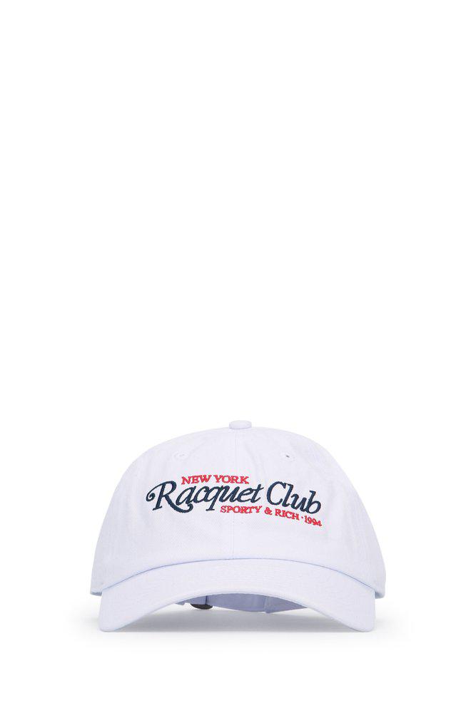 Sporty & Rich Sporty & Rich Logo Embroidered Curved Peak Cap