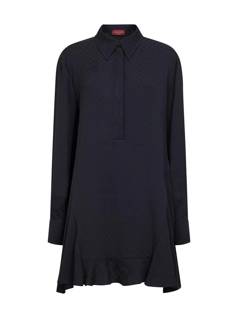 gucci dress shirts womens Gucci Floral Print Silk Shirt