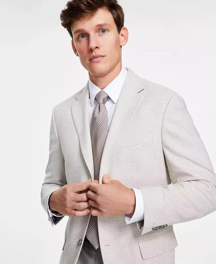 Tommy Hilfiger Men's Modern-Fit Tan Check Sport Coat 3