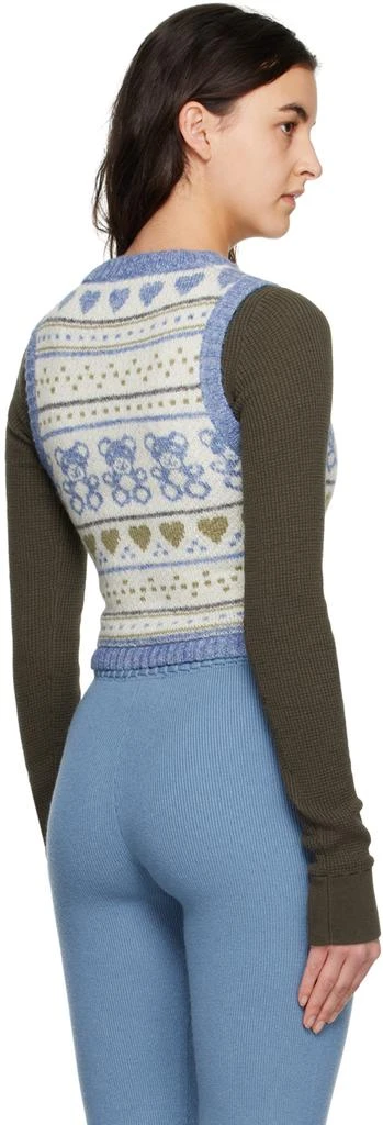Danielle Guizio Blue Sweet Bear Vest 3