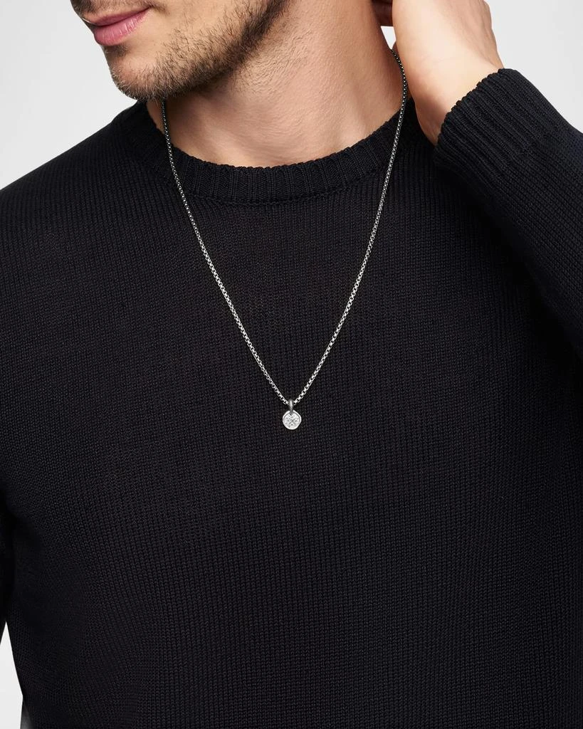 David Yurman Men's Shipwreck Coin Pendant in Silver, 16.8mm 2