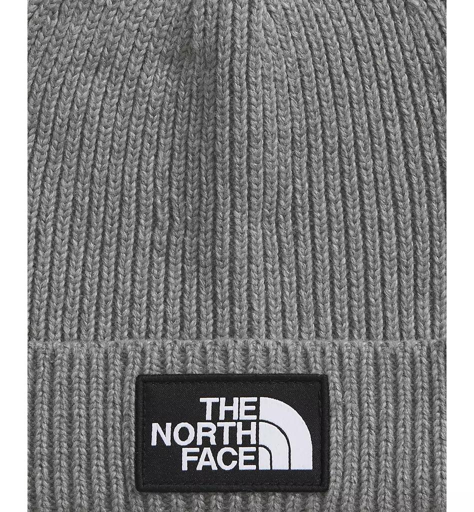 The North Face Boys' Logo Rib-Knit Box Cuffed Beanie