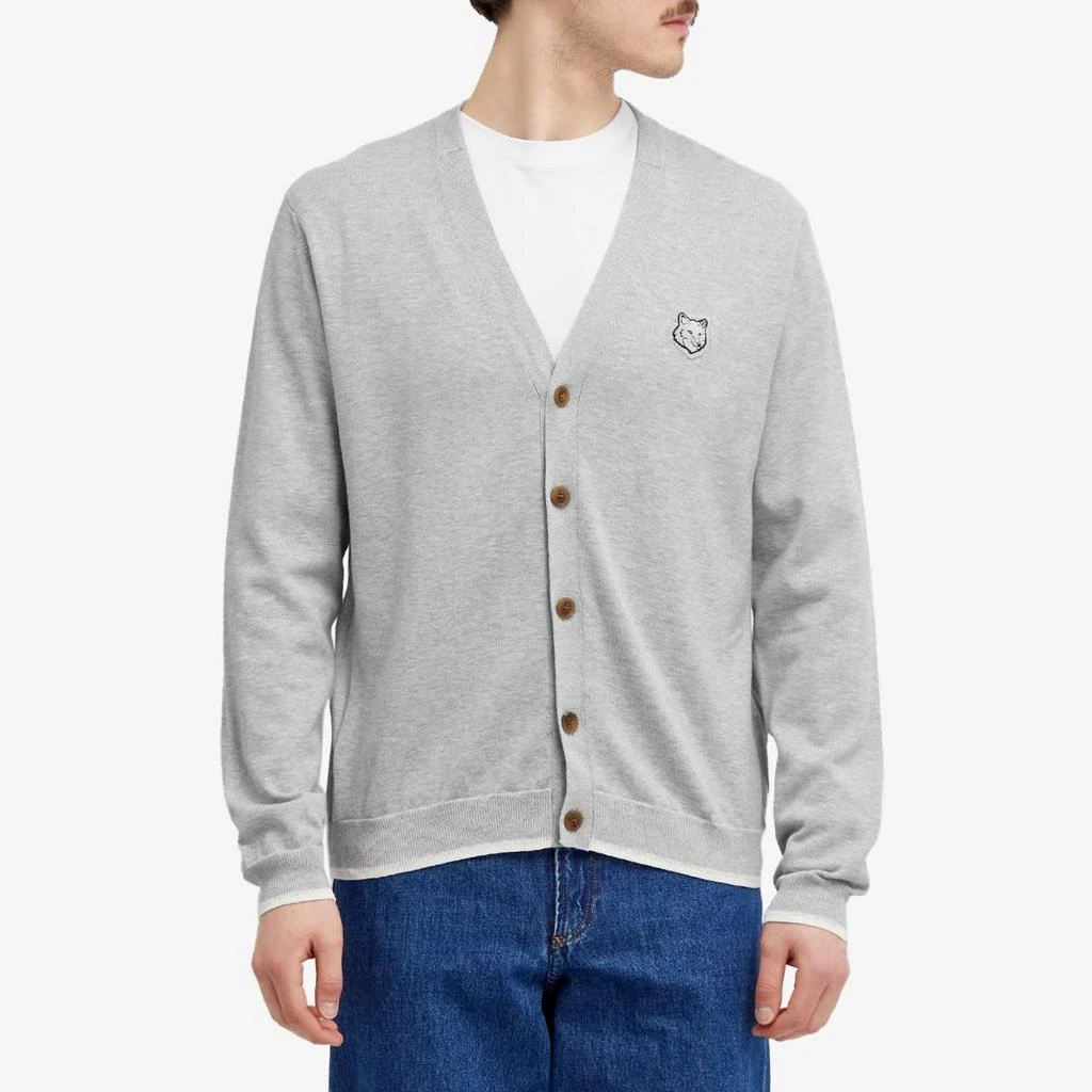 Maison Kitsune Maison Kitsuné Bold Fox Head Patch Regular Cardigan 2