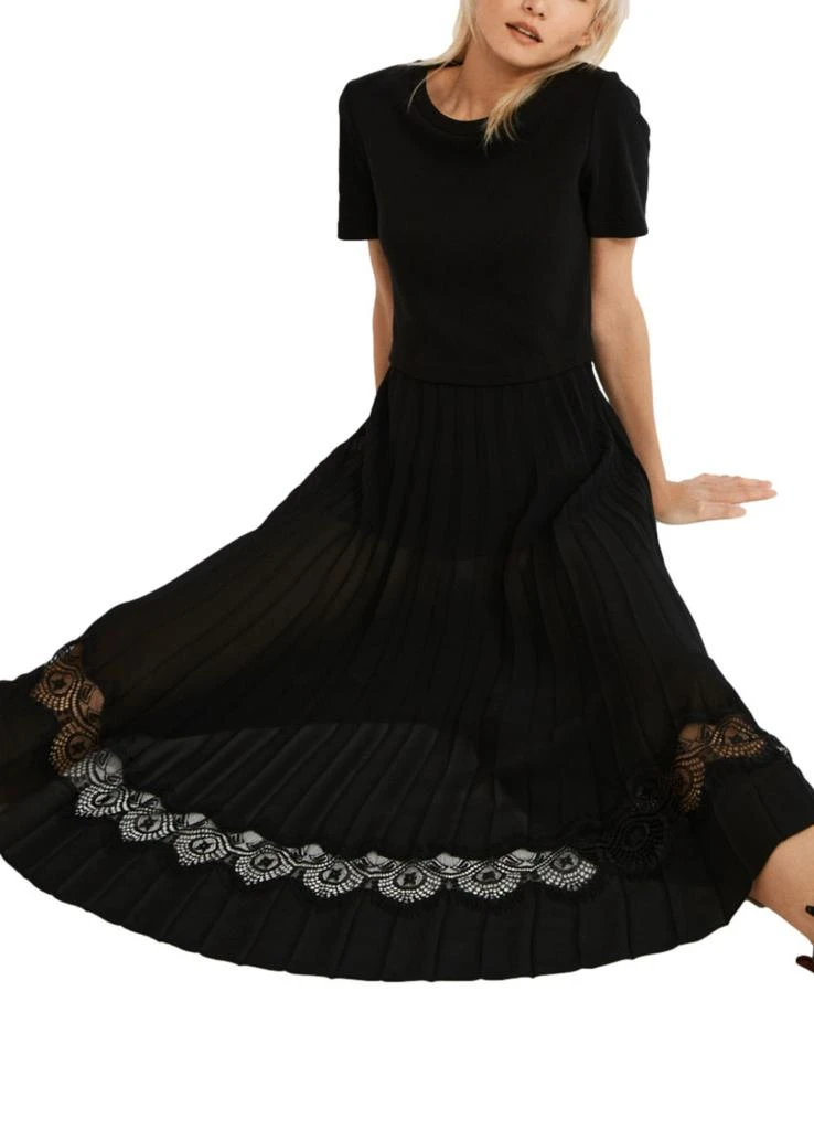Claudie Pierlot Teli bi-material midi dress 3