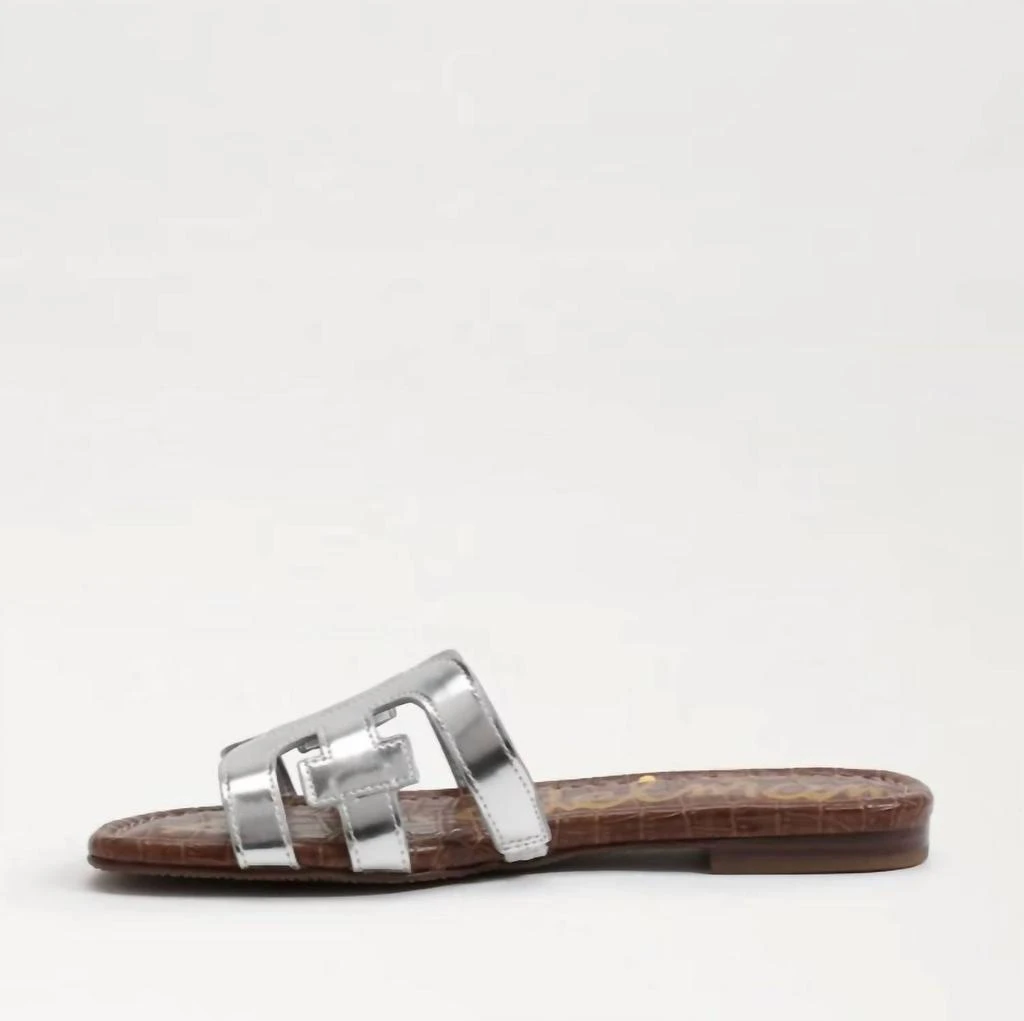 Sam Edelman Women's Bay Slide Sandals In Liquid Soft Silver 2