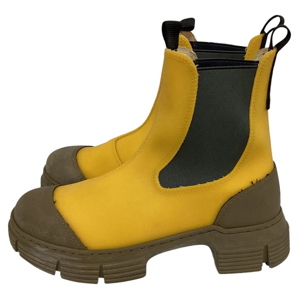 Ganni Ganni Chelsea rain Boots in Yellow Rubber 4
