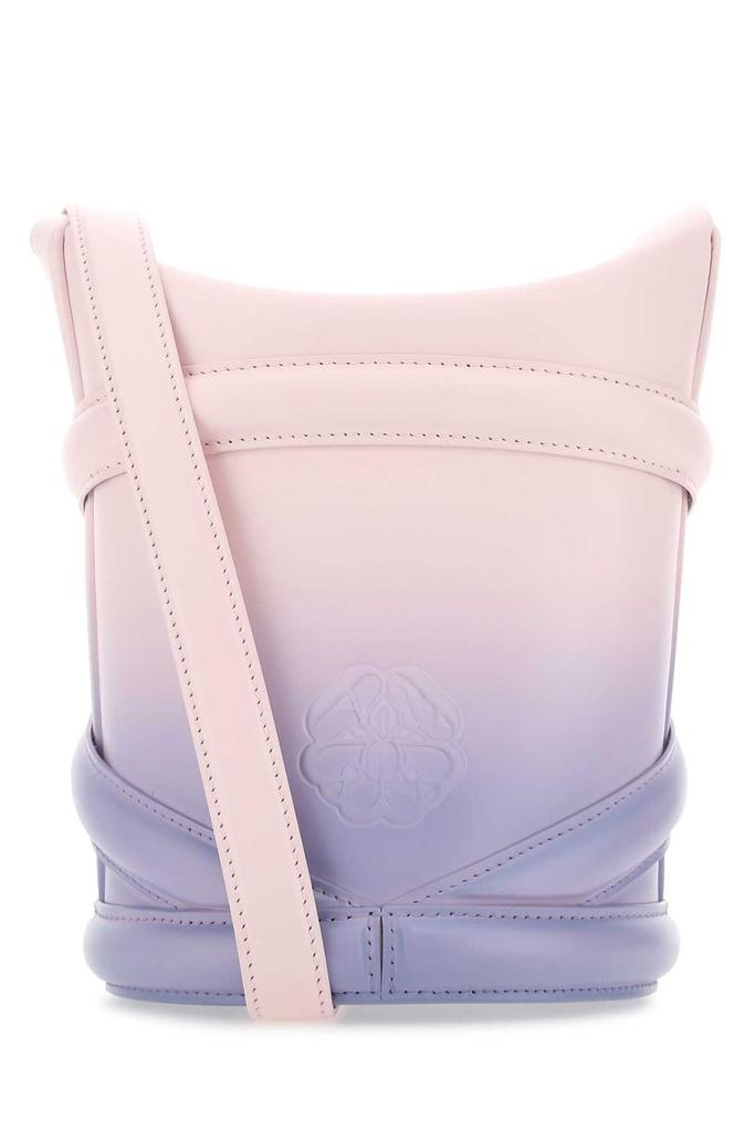 トートバッグ Alexander Mcqueen Tyrian Purple Leather T-Bar Shopping Bag Alexander McQueen TYRIAN PURPLE LEATHER T-BAR SHOPPING BAG