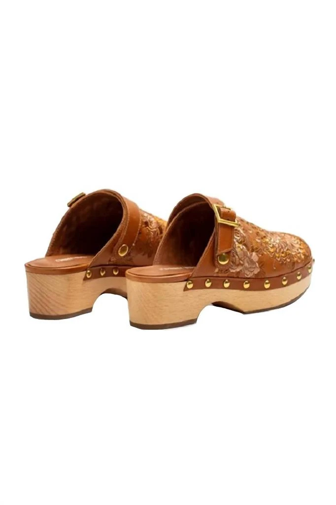 Johnny Was Women's Mono Clog Tonal Slippers In Brown 3