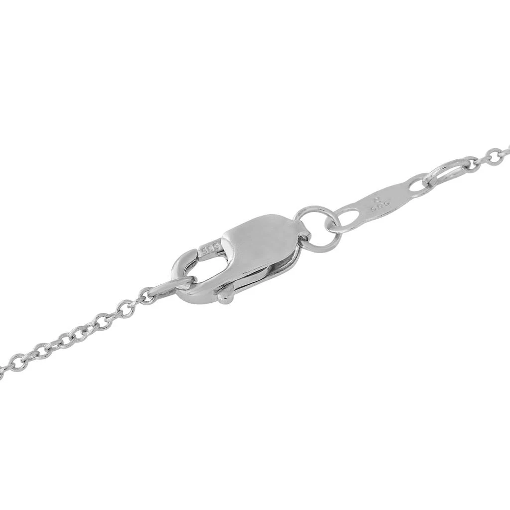 Non Branded 14K White Gold 0.25ct Diamond Lightning Bolt Necklace PN15105 3