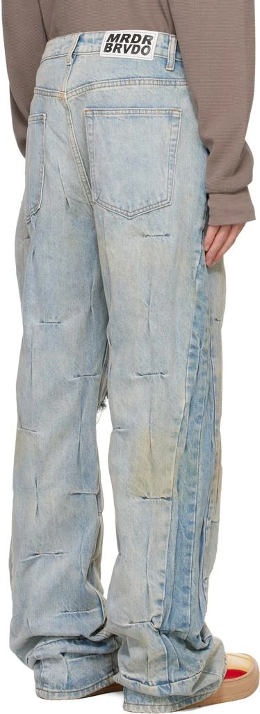 Who Decides War Blue Gathered Jeans 3