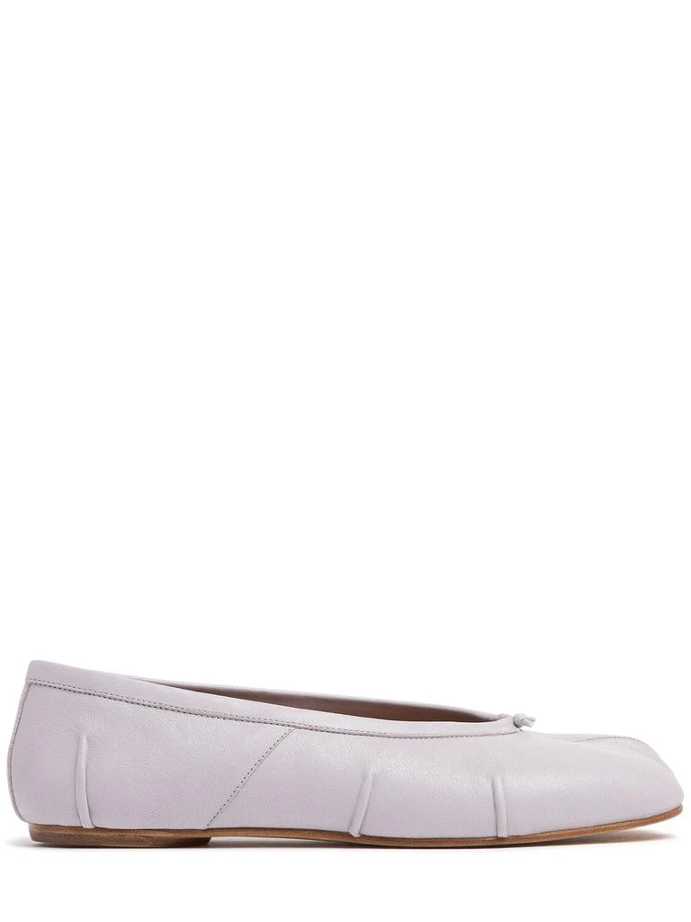 MAISON MARGIELA 10mm Tabi Leather Ballerina Flats 1