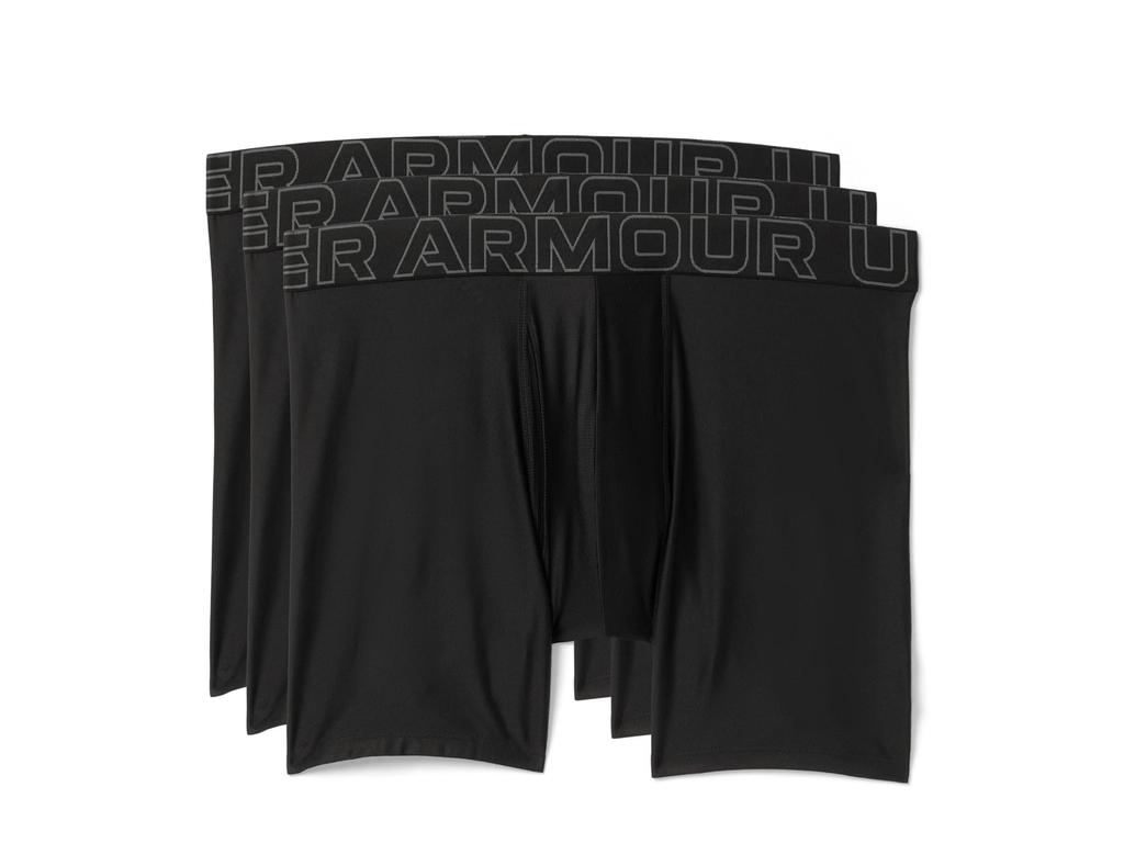 Under Armour 3-Pack Performance Tech Solid 6" Boxer Briefs