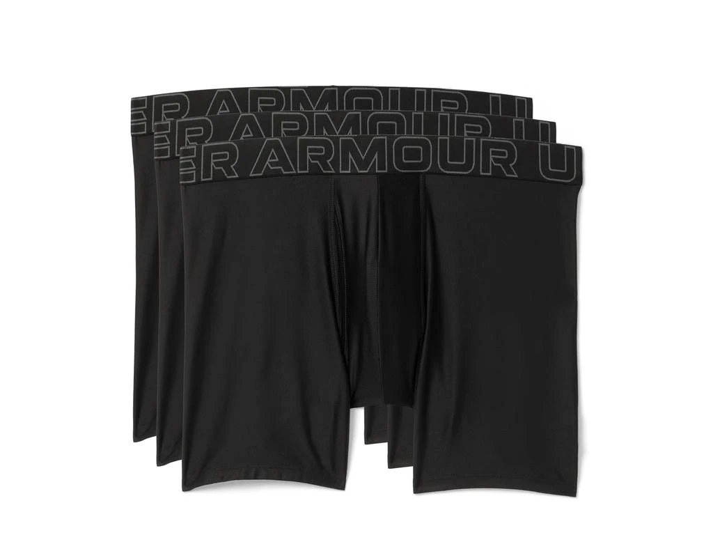 Under Armour 3-Pack Performance Tech Solid 6" Boxer Briefs 1