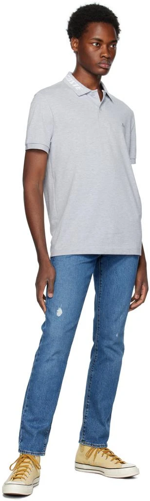 Lacoste Gray Branded Polo 4