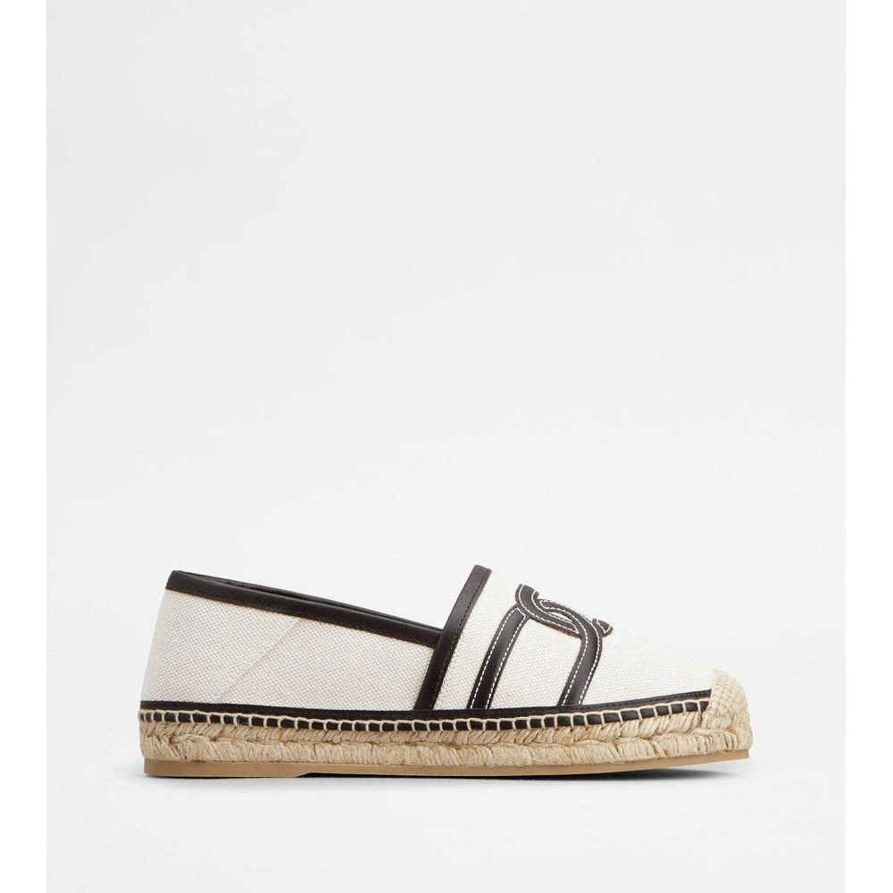 Tod's Kate Espadrilles in Canvas and Leather 1