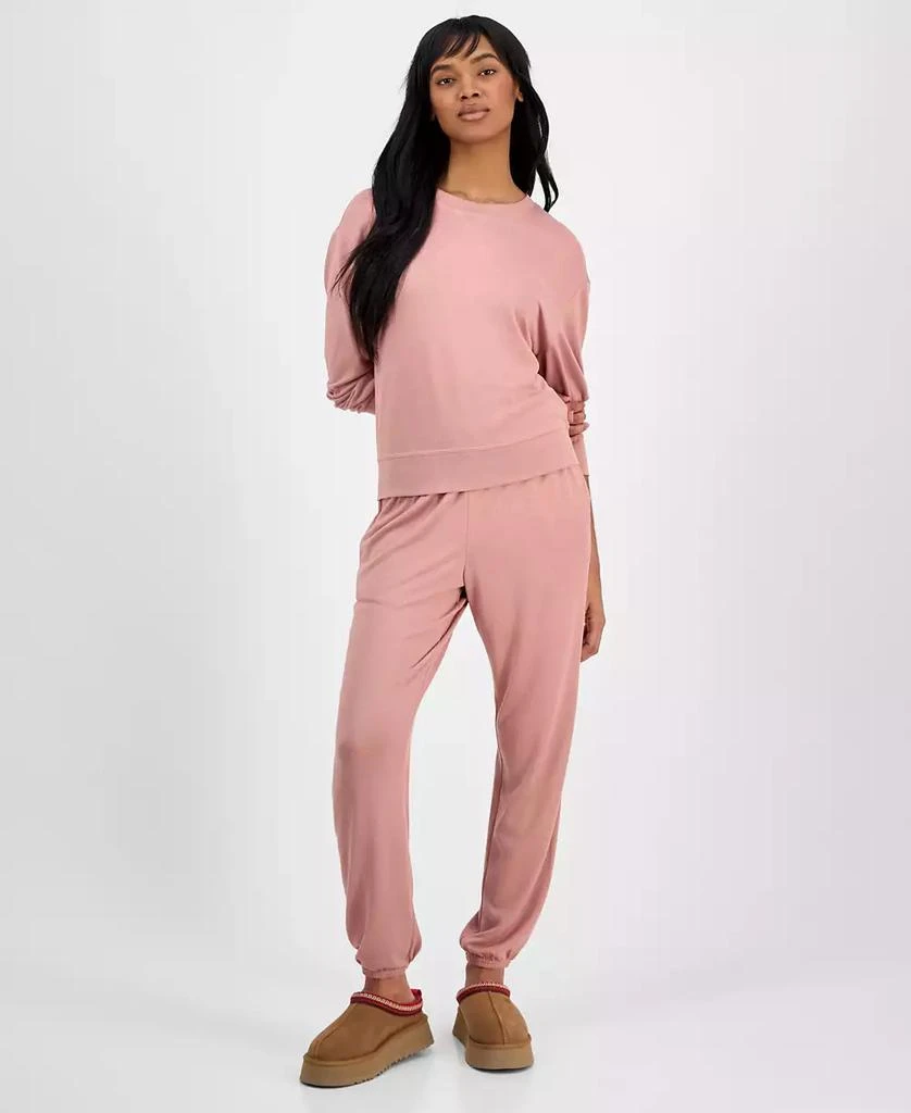 Women's Gable Peached-Knit Jogger Pajama Set – On Sale Now with Up