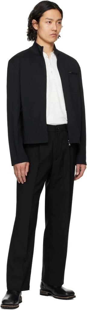 n.hoolywood Black Wide Tapered Easy Trousers 4