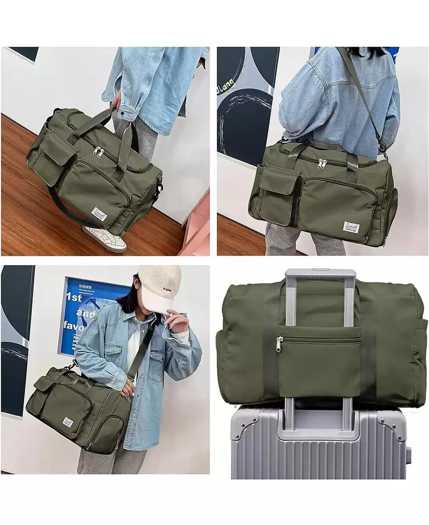 Urtala Travel Duffel Bag with Shoes Compartment Sports Gym Bag with Dry Wet Separated Pocket for Men and Women Overnight Bag Weekender Bag Training Handbag 7