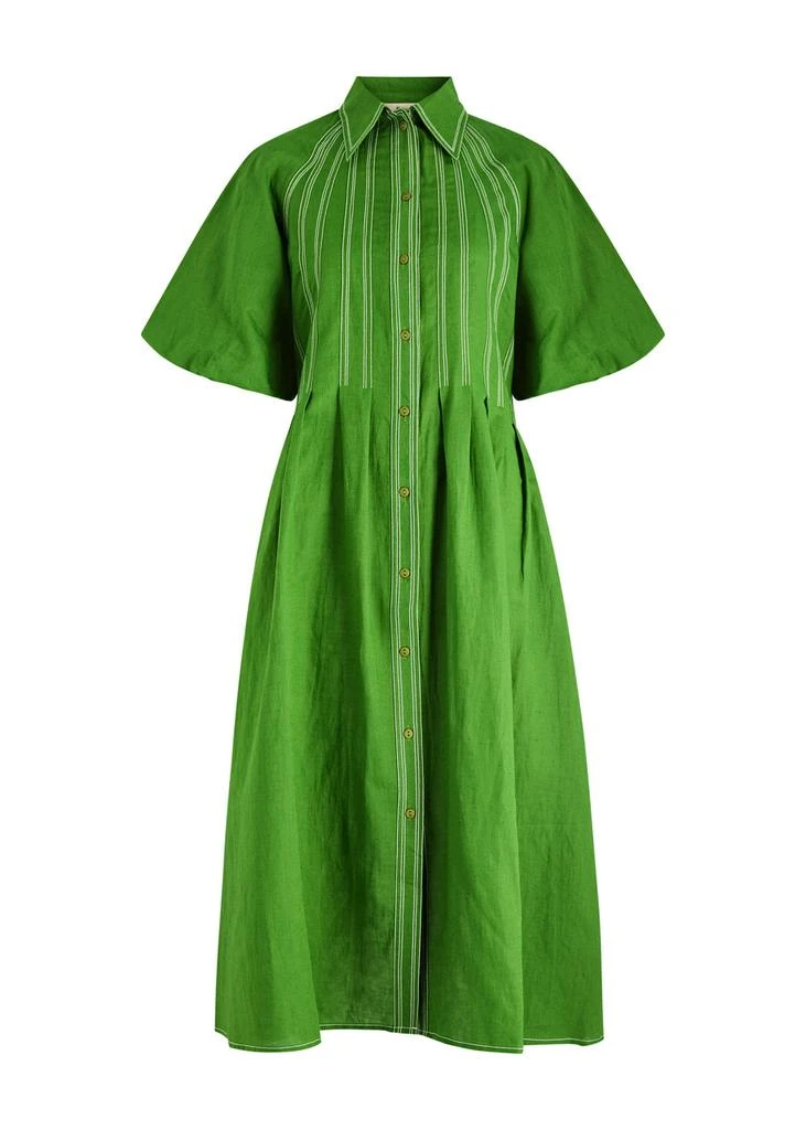 LOVE LIKE OURS WOVEN MIDI DRESS