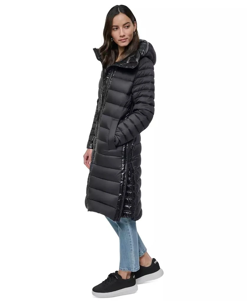 DKNY Women's Down Quilted Hooded Puffer Coat 3