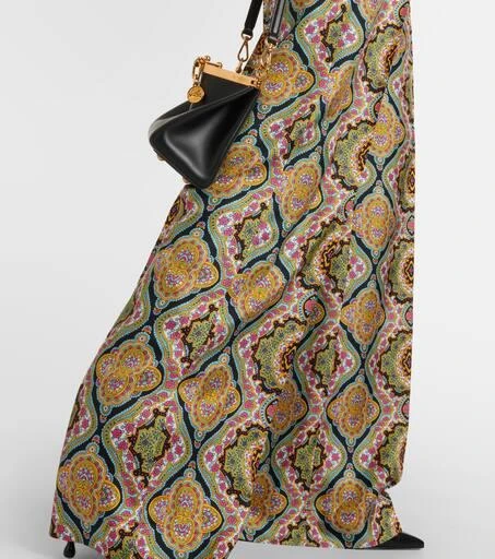 ETRO Printed silk wide-leg pants 5