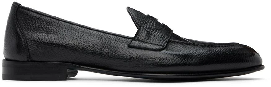 Brioni Black Appia Penny Loafers 1