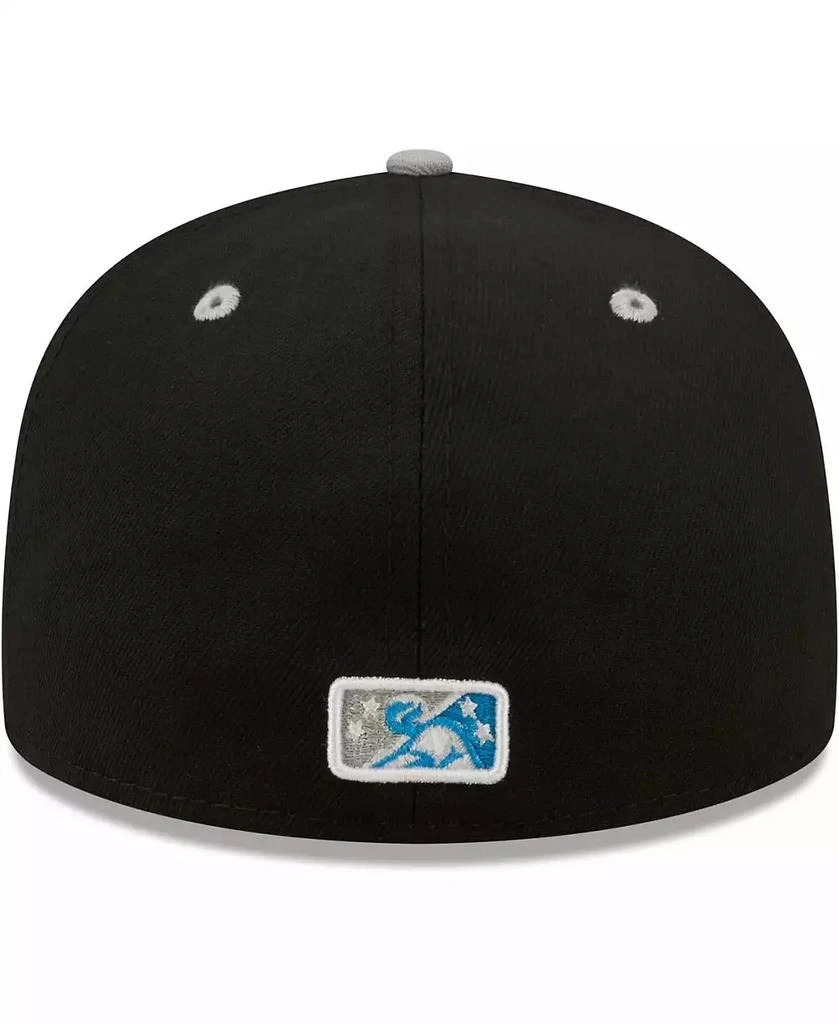 New Era Men's Black, Gray Reyes de Plata de Las Vegas Copa De La Diversion 59FIFTY Fitted Hat 4