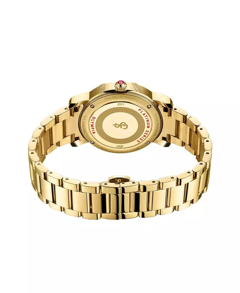 Jbw Women's Olympia Platinum Series Diamond (2 1/2 ct. t.w.) 18K Gold-Plated Stainless Steel Watch, 38Mm 2