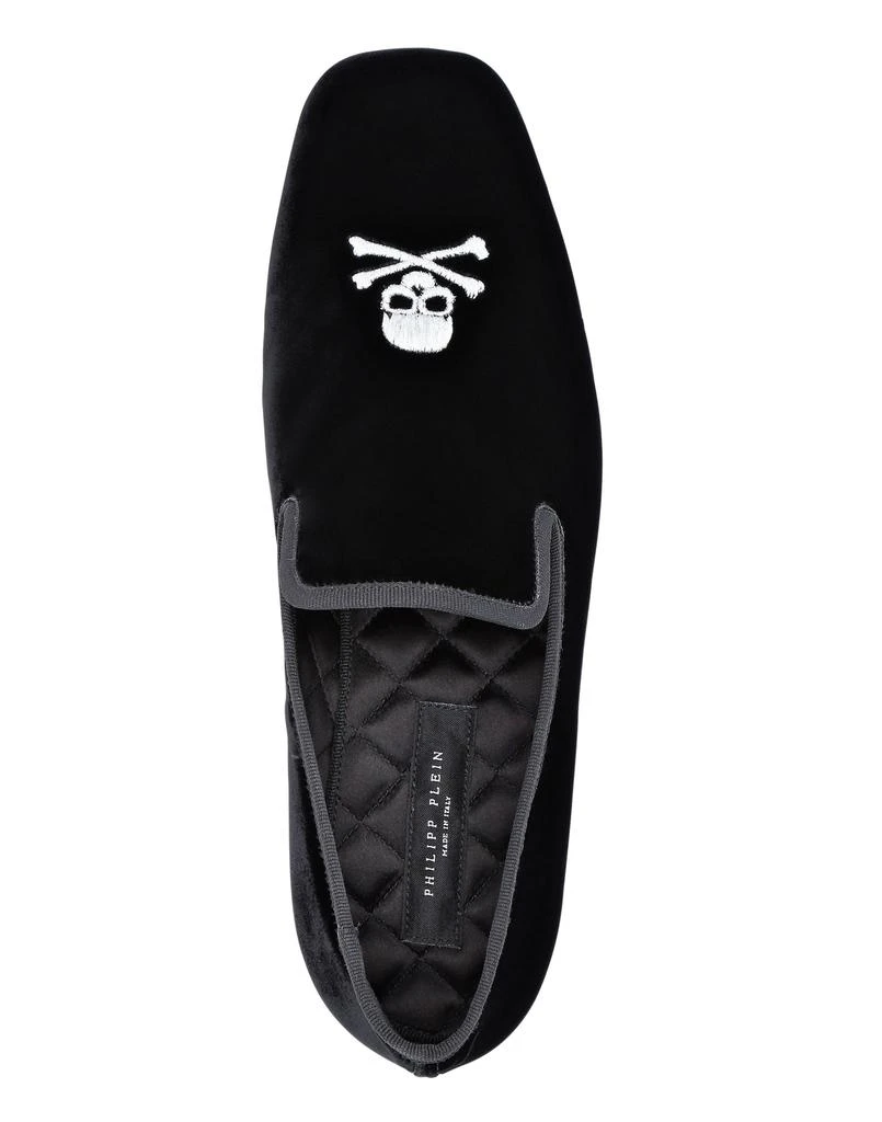 Philipp Plein Velvet Loafers Embroidery Skull 3