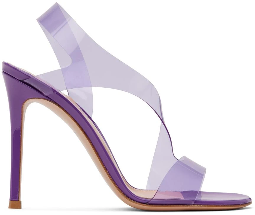 Gianvito Rossi Purple Metropolis 105 Heeled Sandals 1
