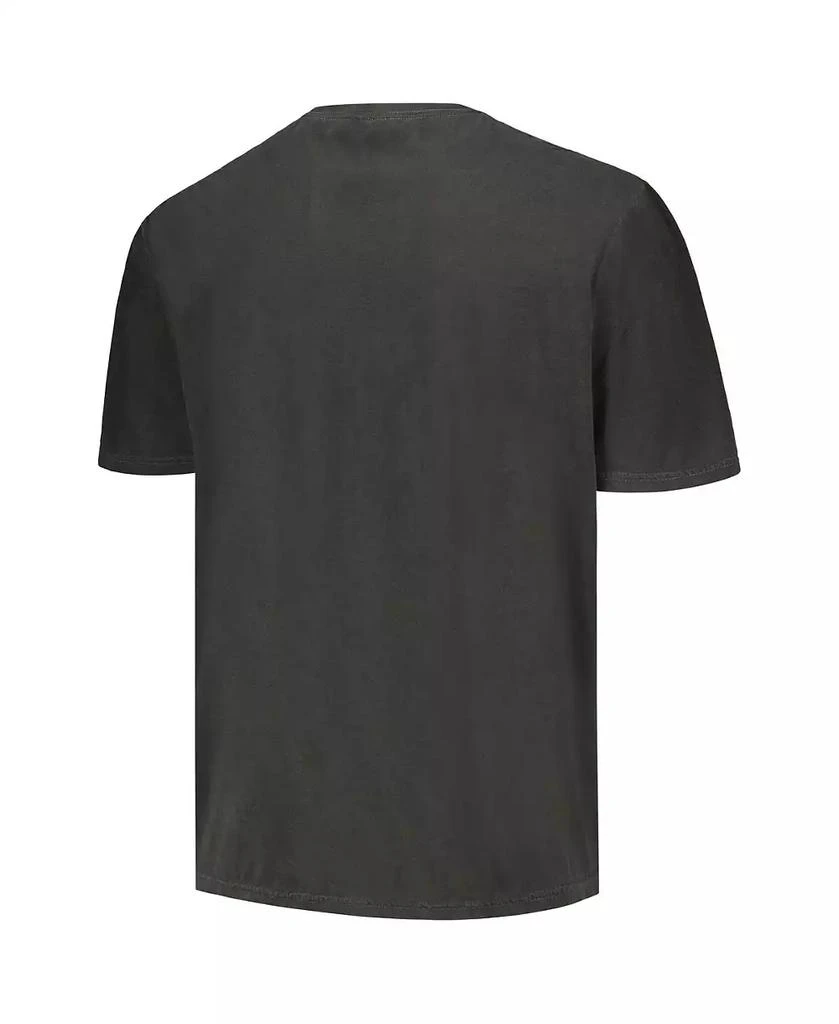 Philcos Men's Black Distressed Bob Dylan 50 Years Washed Graphic T-shirt 3