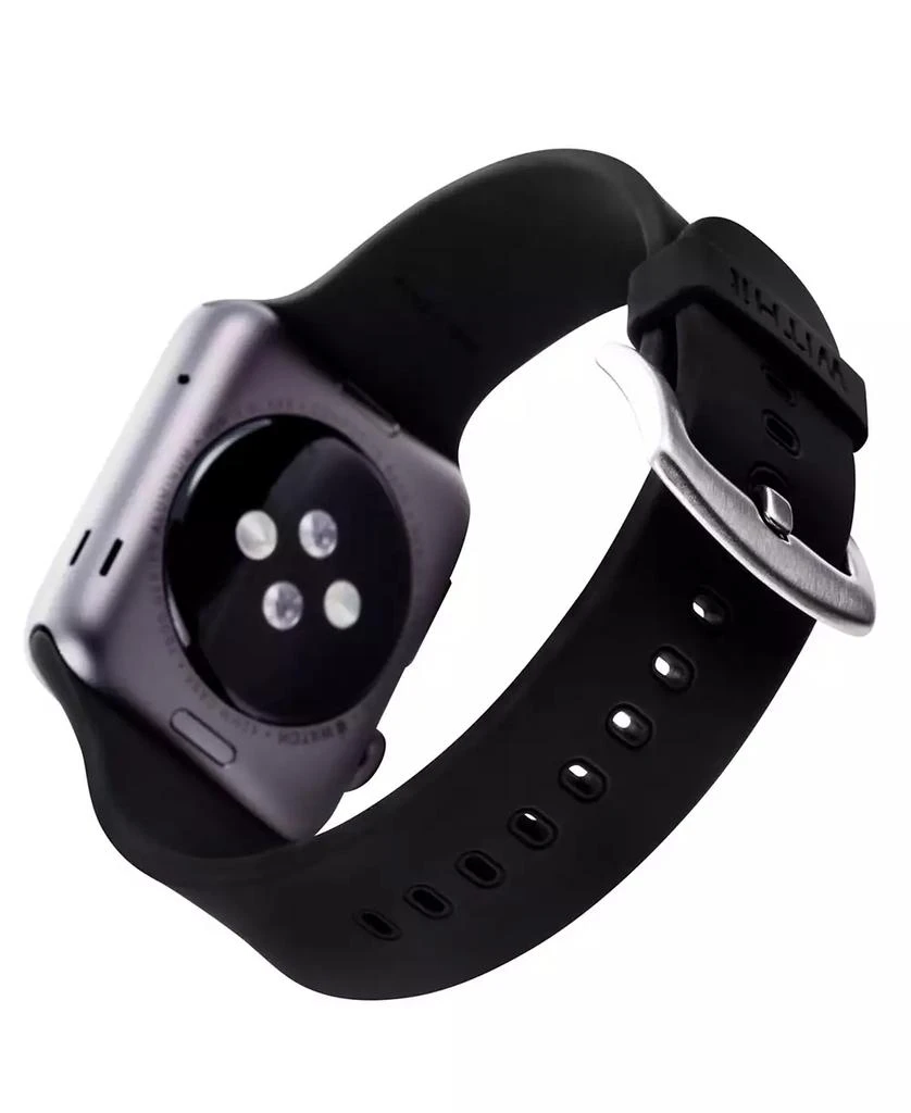 WITHit Black Smooth Silicone Band designed for Apple Watch® 42mm (Series 10) & 38/40/41mm 3