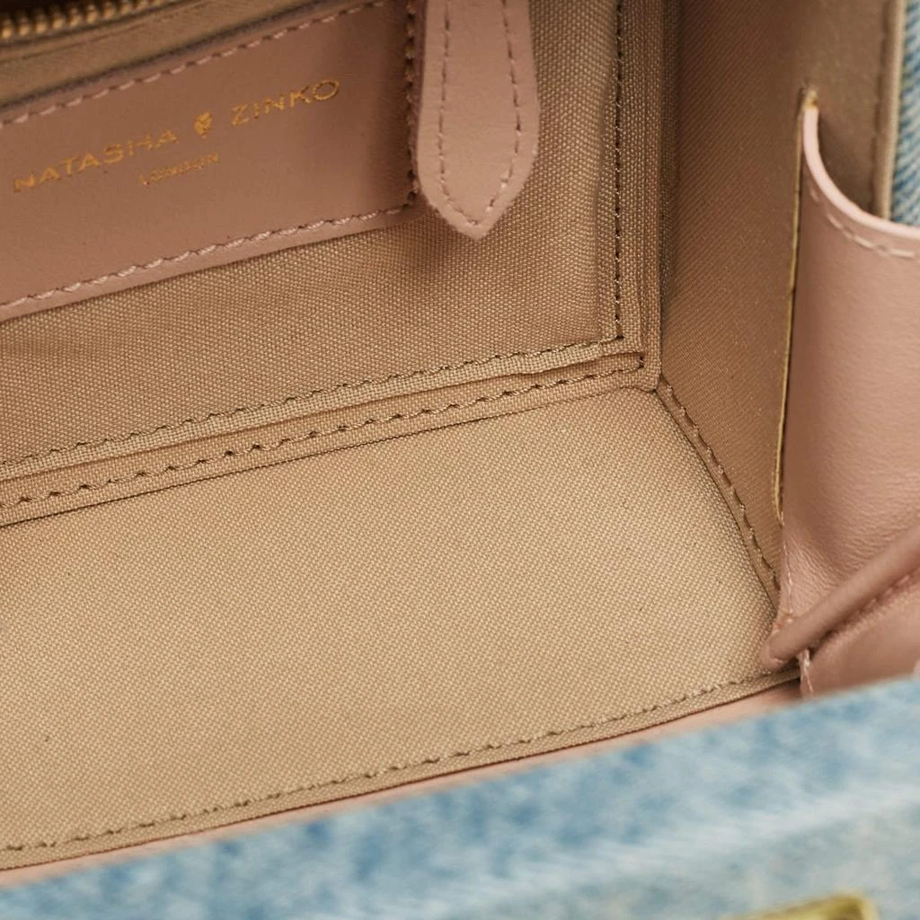 Natasha Zinko Natasha Zinko Blue Denim Box Crossbody Bag 9