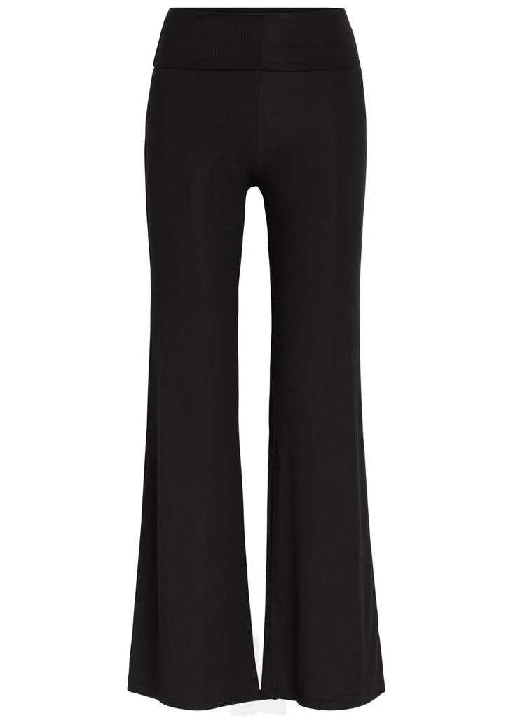 TALA Fold over flared-leg stretch-modal trousers