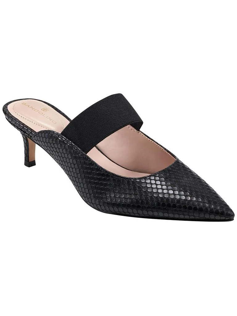 Bandolino Myna 3 Womens Faux Leather Slip On Kitten Heels 2