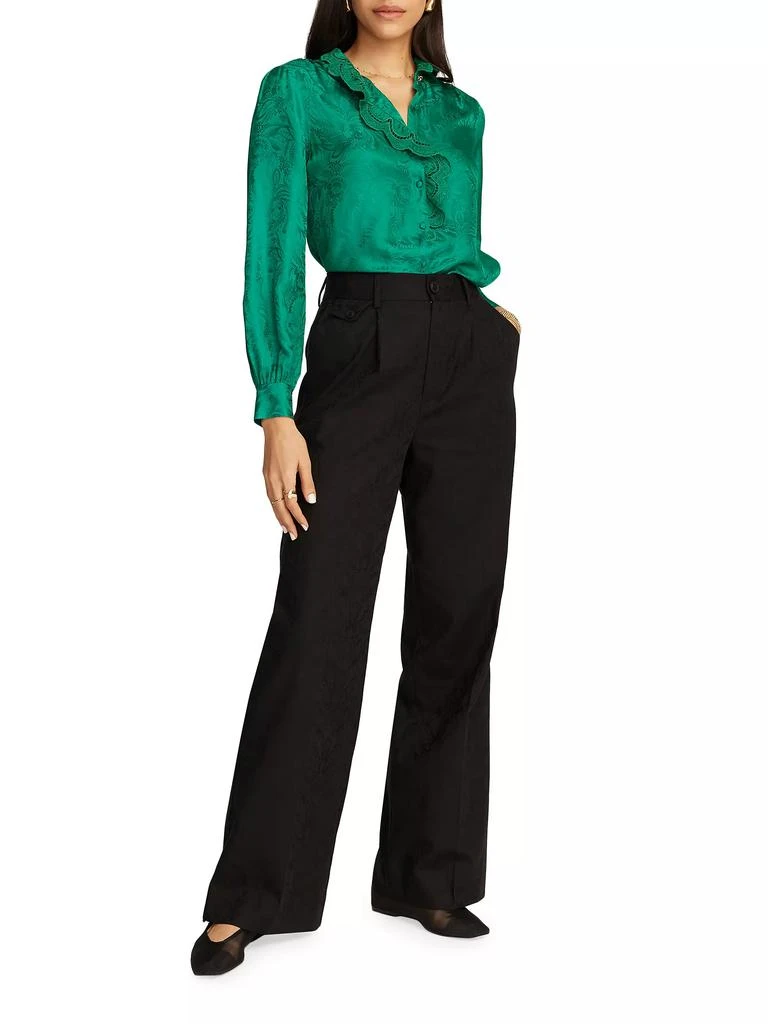 Robert Graham Brigitte Paisley Jacquard Long-Sleeve Shirt 2